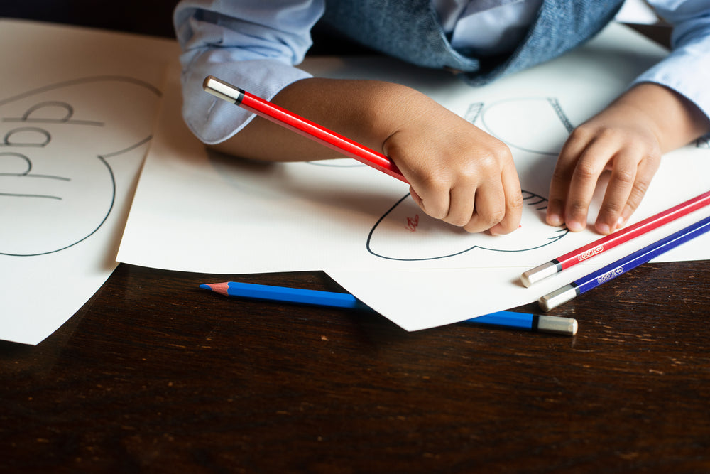 toddler hands coloring