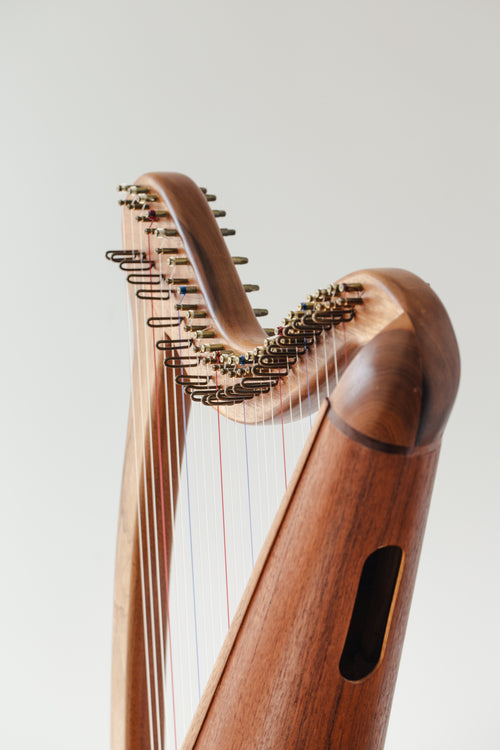 top of a harp