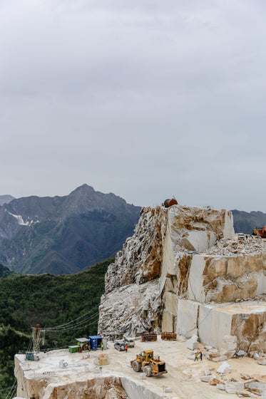 top of a marble quarry