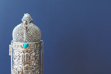 torah scroll in silver case