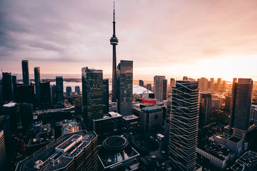 toronto stunning sunset