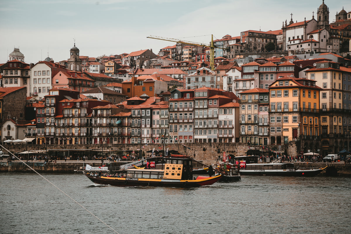 tourist boats in portuguese city
