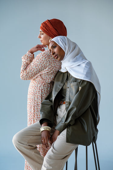 tow fashionably dressed women