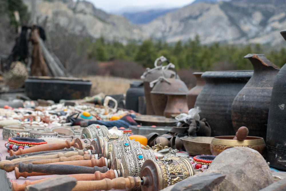 traditional market stall