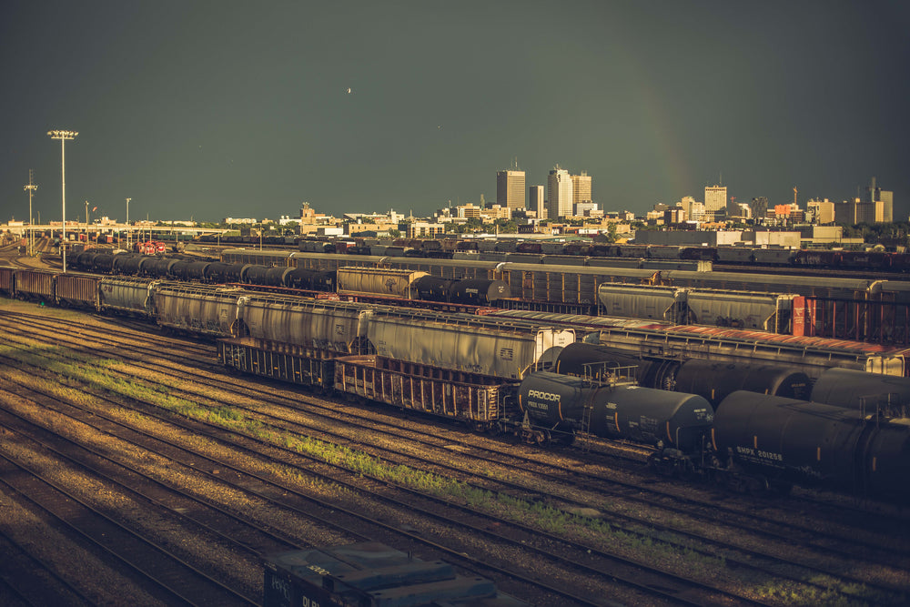 train yards and tracks