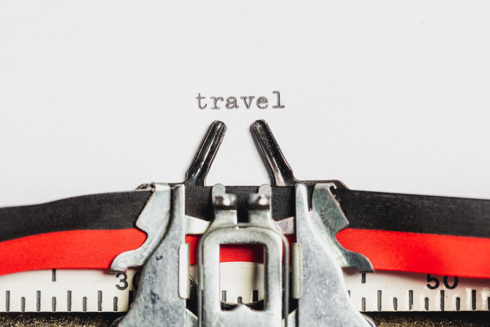 travel on a typewriter machine