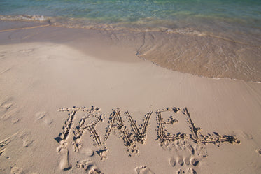 travel written in sand