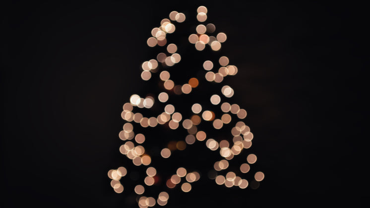 Triangle Of Round Circles Create A Tree Light Shape