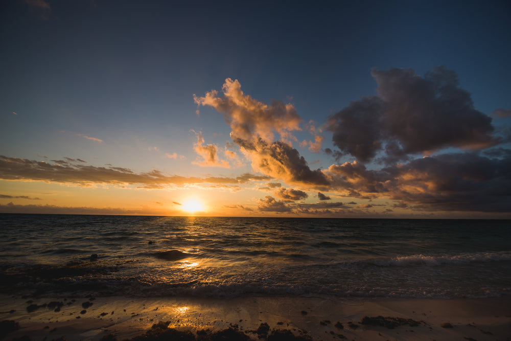 tropical beach sunrise