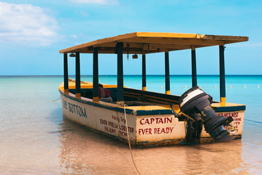 tropical ocean boat