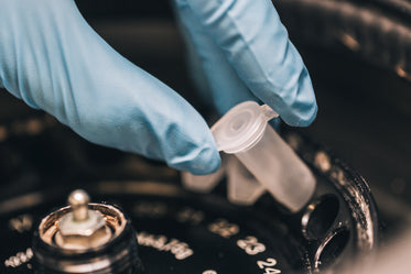 tubes in centrifuge close up