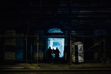 tunnel of blue light