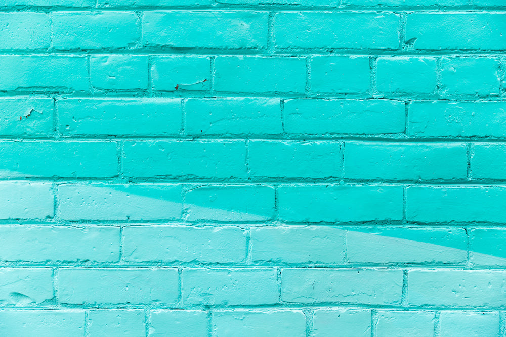 turquoise brick wall texture