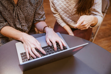 two women on laptop