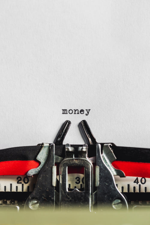 typed money