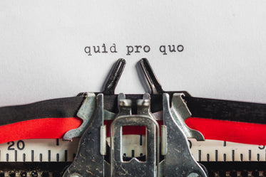 typewrite says quid pro quo