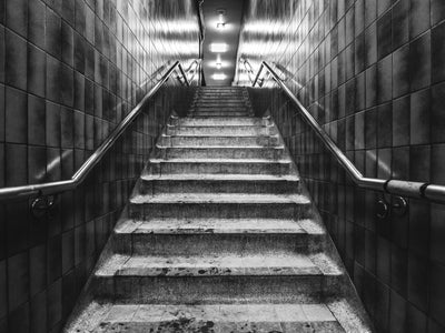 Up Subway Stairs