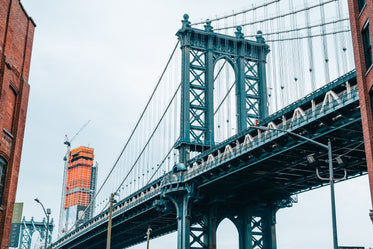 urban bridge from below