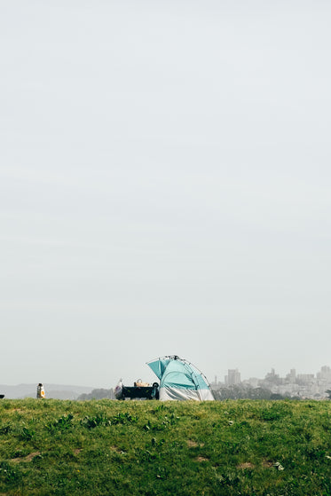 urban camping set up