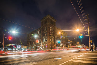 urban hotel at night