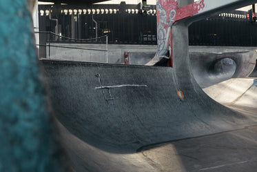 urban skate park half pipe