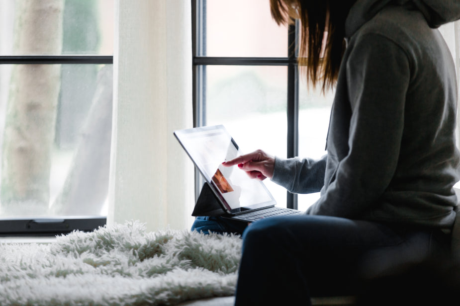 Free Stock Photo of Using Touchscreen Tablet — HD Images