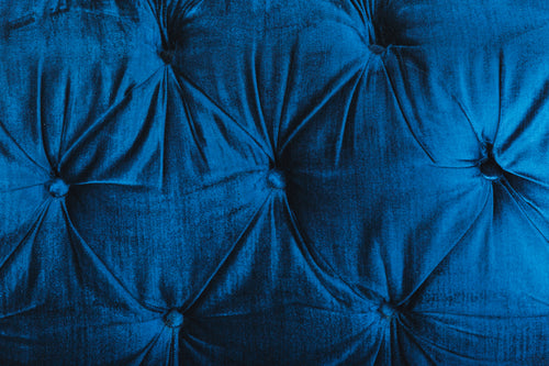 velvet blue sofa texture