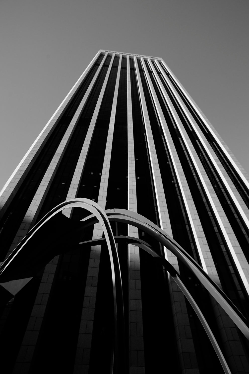 vertical view of skyscraper