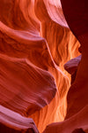 vibrant corridor in the antelope canyons