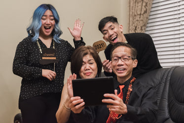 video calling family and friends at new year