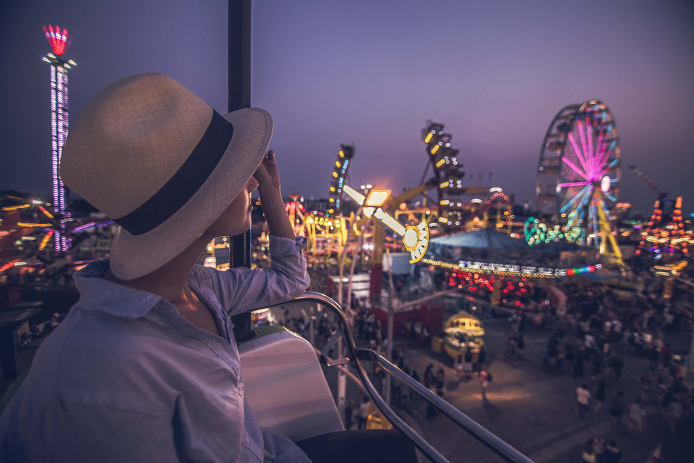 view of carnival lights