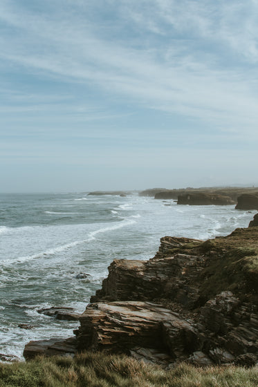 view of the coast on a clear day