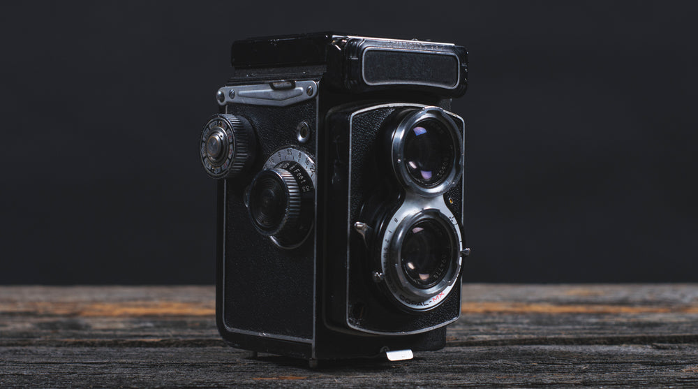 vintage camera close-up
