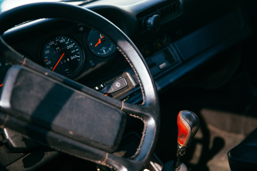 vintage car interior