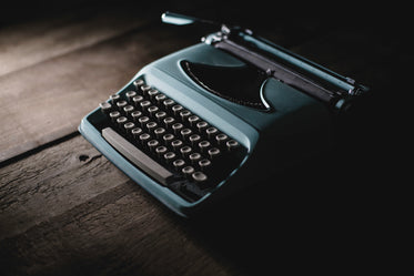 vintage typewriter in shadow
