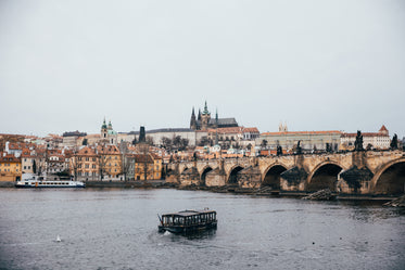 vltava river view city