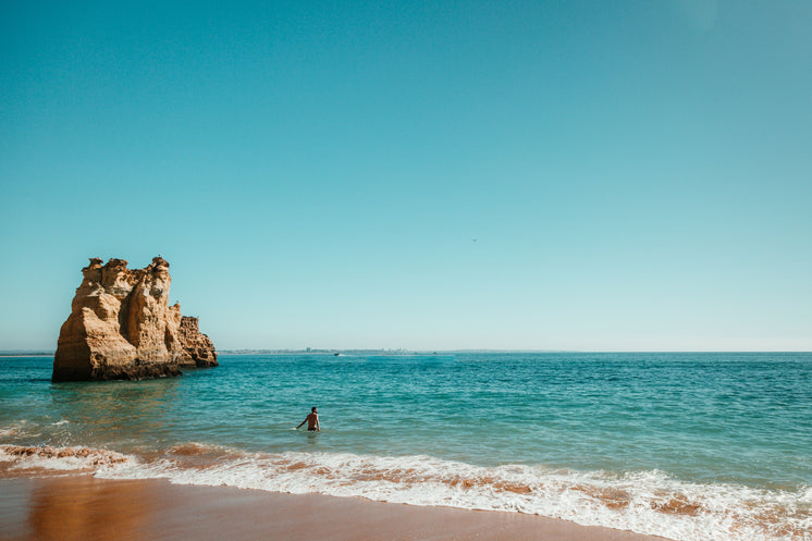 Wading At The Beach