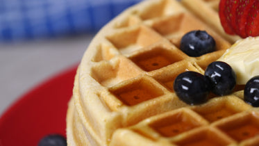 waffle berries closeup