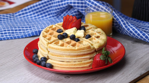 waffle breakfast