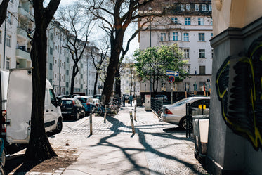 walking through cobbled streets in the sun