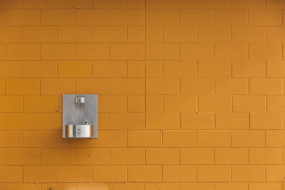 wall-mounted water fountain