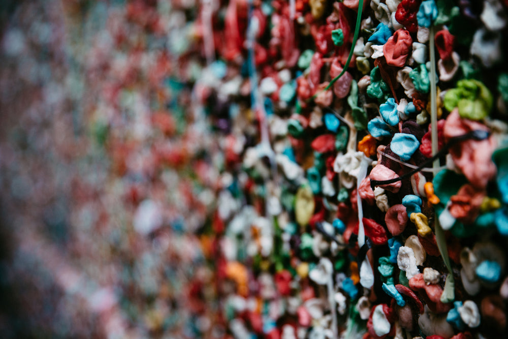 wall of chewing gum