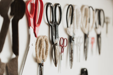 wall of scissors