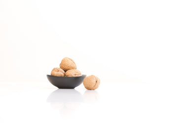 walnuts on white