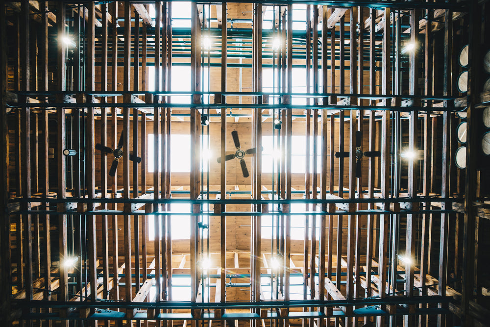 warehouse wood rafters