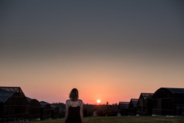 watching the sunset