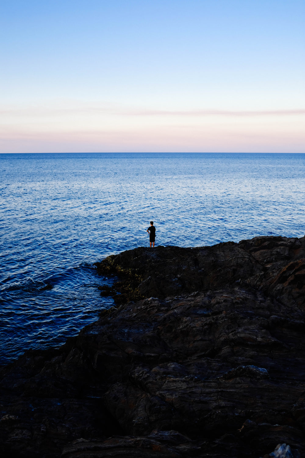 watching the water at dusk