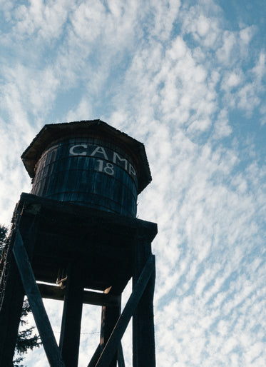 water tower at camp