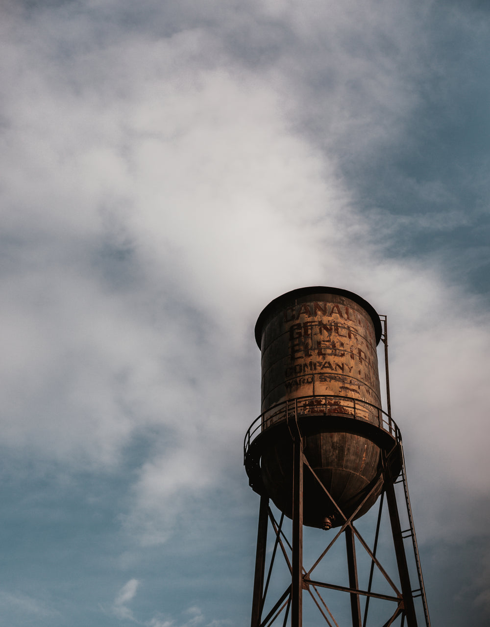 water tower looking over the landscape