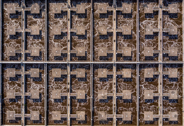 water treatment plant from above